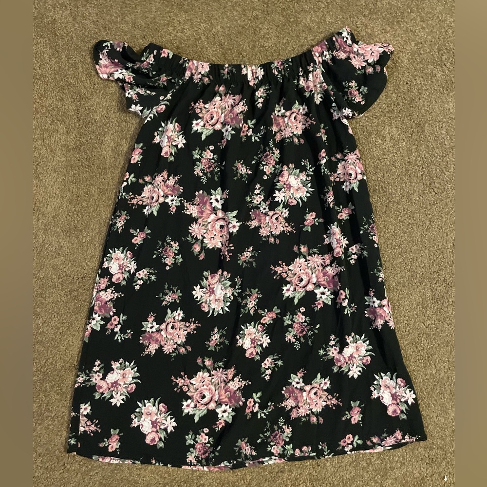 Floral Off the Shoulder Dress